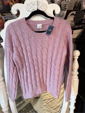 Abercrombie & Fitch Women’s Cable Crew Sweater - Dusty Pink